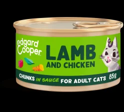 ohgreen Kat Voeding|Adult lam&kip in saus 85g