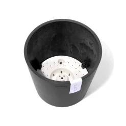 ohgreen Kunststof|Ecocheques|Amsterdam 20cm donkergrijs met waterreservoir