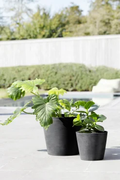 ohgreen Kunststof|Ecocheques|Amsterdam 20cm donkergrijs met waterreservoir