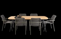 ohgreen Tuinmeubelen|Armstoel Aruba antracite