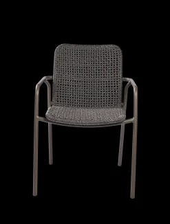 ohgreen Tuinmeubelen|Armstoel Aruba quartz grijs