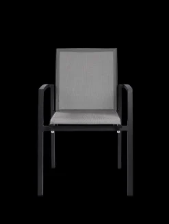 ohgreen Tuinmeubelen|Armstoel Grant zilver grijs/charcoal