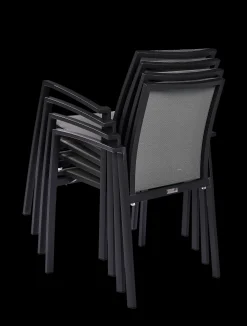 ohgreen Tuinmeubelen|Armstoel Grant zilver grijs/charcoal