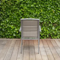 ohgreen Tuinmeubelen|Armstoel Modulo grijs antraciet