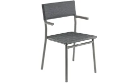 ohgreen Tuinmeubelen|Armstoel Oron Duo Obsidian Titane