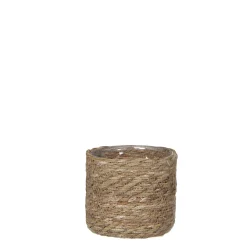 ohgreen Potten En Vazen|Atlantic mand licht bruin - h14xd14cm