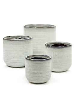 ohgreen Potten En Vazen|Bain blanche Sierpot s l9,5xb9,5xh9cm wit