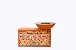 ohgreen Bbq|Barbecue Island d88cm met grote houtopslag