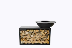 ohgreen Bbq|Barbecue Island d88cm met grote houtopslag