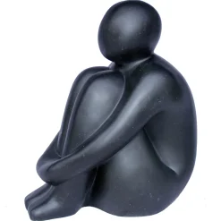 ohgreen Beelden|Beeld zittende man fiberterrazzo 56cm