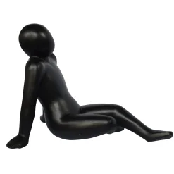 ohgreen Beelden|Beeld zittende vrouw fiberterrazzo 69cm