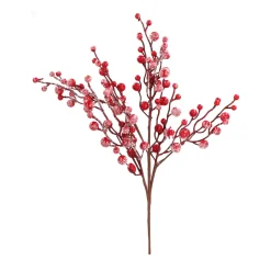 ohgreen Kerstdecoratie|Bessen pick 43cm rood