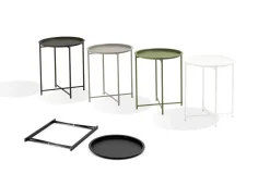 ohgreen Tuinmeubelen|Bijzettafel Nora taupe