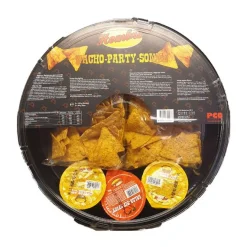 ohgreen Voeding|Blad hombre nacho-party-sonne met 3 sauzen