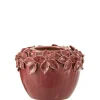 ohgreen Potten En Vazen|Bloemp bloem keramiek roze s (17x17x13cm)