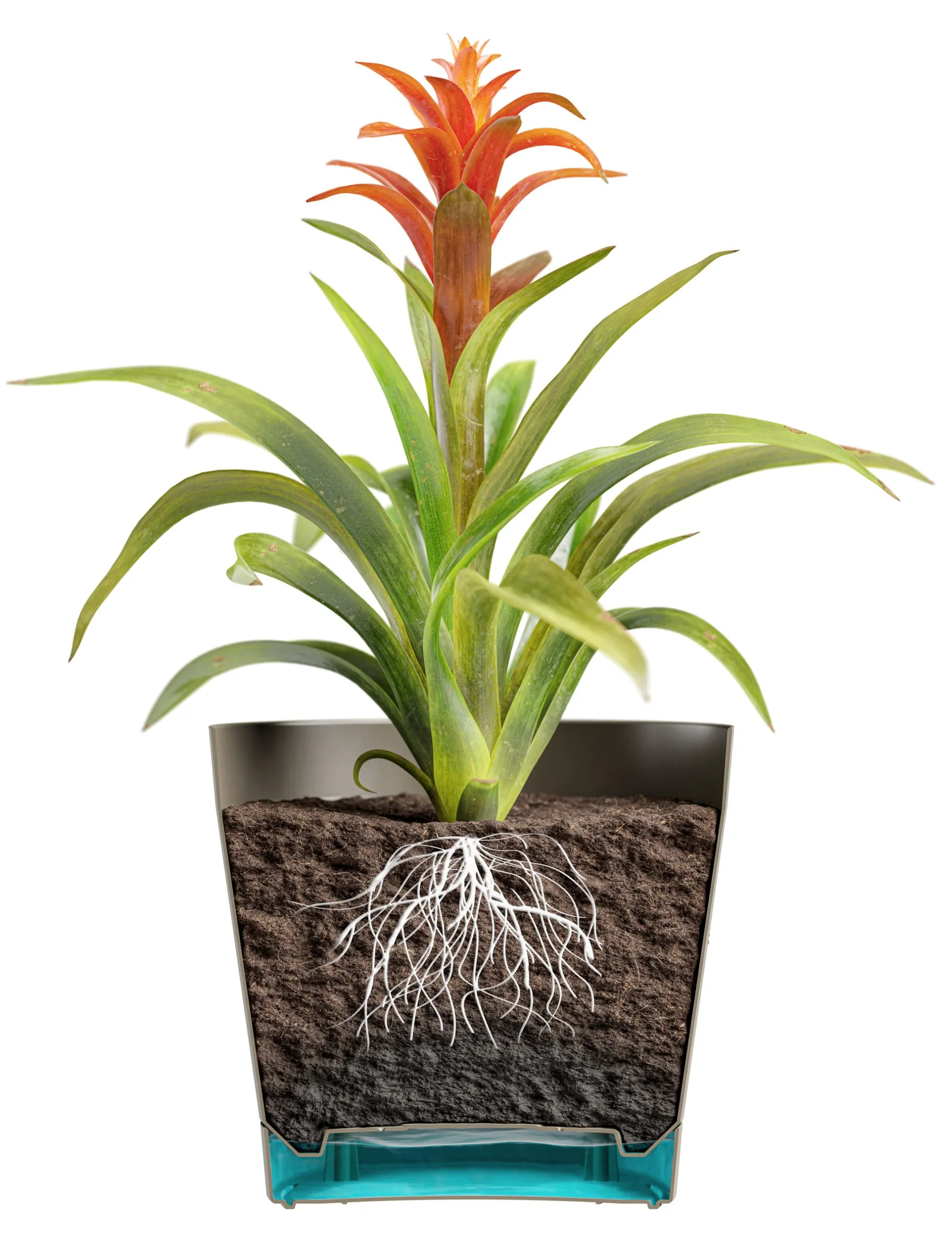 ohgreen Kunststof|Ecocheques|Bloempot Orione 24cm wolkwit