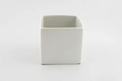 ohgreen Potten En Vazen|BLOEMPOT VIERKANT BASIC MINI Ø 11CM MAT WIT