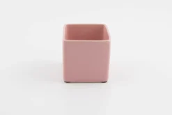 ohgreen Potten En Vazen|BLOEMPOT VIERKANT BASIC MINI Ø 7CM MAT ROZE