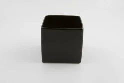 ohgreen Potten En Vazen|BLOEMPOT VIERKANT BASIC MINI Ø 11CM MAT ZWART