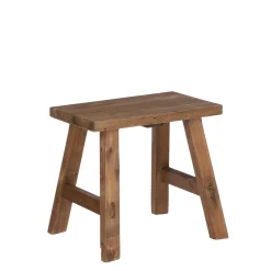 ohgreen Meubilair|Bold kruk recycled hout bruin - l38xb28,5xh34cm