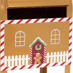 ohgreen Thema Holiday|Kerstdecoratie|Brievenbus gingerbread h34cm