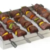 ohgreen Accessoires En Onderhoud|Brochettehouder uit rvs voor 5 stuks 35,5x26,5x4,5cm