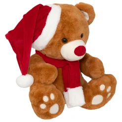 ohgreen Thema Classic|Kerstdecoratie|Bruine teddybeer pluche h48cm