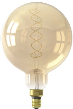 ohgreen Verlichting|Ecocheques|calex led lamp megaglobe goud E27 3w 250 lumen dimbaar