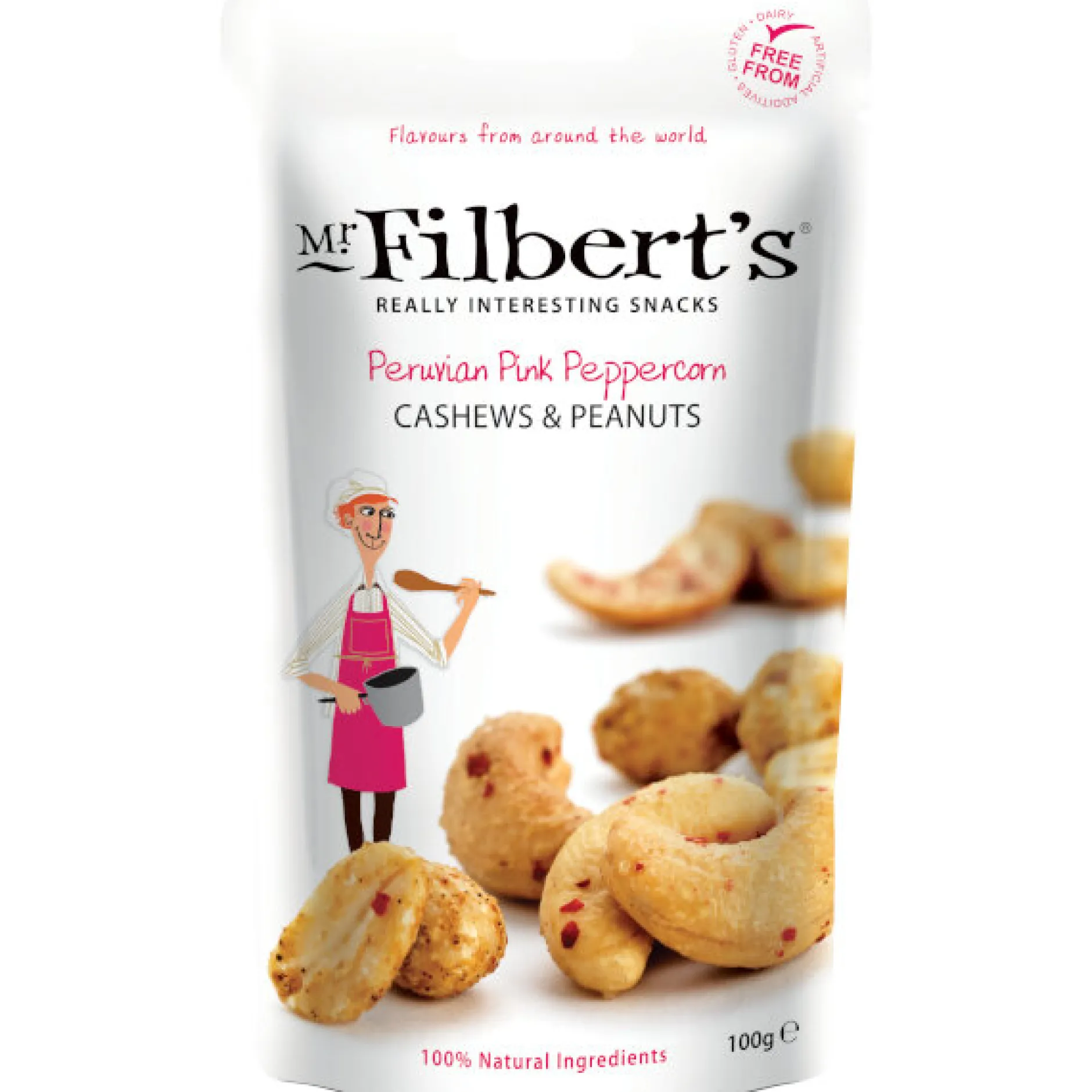 ohgreen Voeding|Cashewnoten en pinda's met peruaanse roze peper 100g