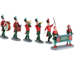 ohgreen Lemax Kerstdorpen|Christmas on parade, set of 6
