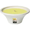 ohgreen Geuren|Citronellakaars in witte schaal - Lemon Breeze