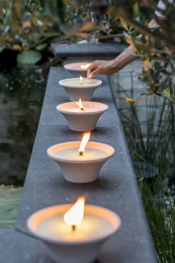 ohgreen Geuren|Citronellakaars in witte schaal - Lemon Breeze