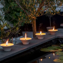 ohgreen Geuren|Citronellakaars in witte schaal - Lemon Breeze