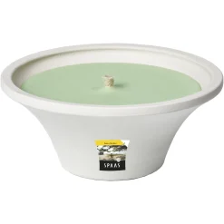 ohgreen Geuren|Citronellakaars in witte schaal - Asian Garden