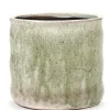 ohgreen Potten En Vazen|Craquelé Pot flame light green d17,5 h16,5 cm