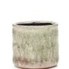 ohgreen Potten En Vazen|Craquelé Pot flame light green d14 h13 cm