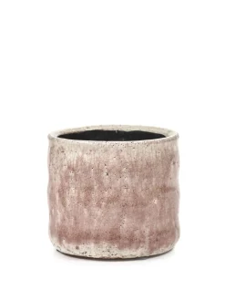 ohgreen Potten En Vazen|Craquelé Pot flame rose d12,5 h11