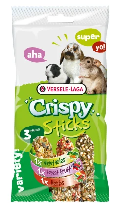 ohgreen Knaagdieren Voeding|Crispy Sticks Herbivoren Triple Variety Pack 165g