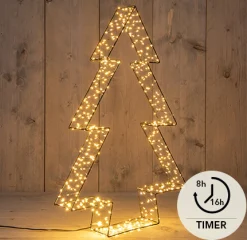 ohgreen Deco Verlichting Buiten|3d boom metaal zwart 56cm/ 540 led