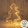 ohgreen Deco Verlichting Buiten|3d boom metaal zwart 36cm/ 300 led