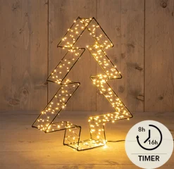 ohgreen Deco Verlichting Buiten|3d boom metaal zwart 36cm/ 300 led