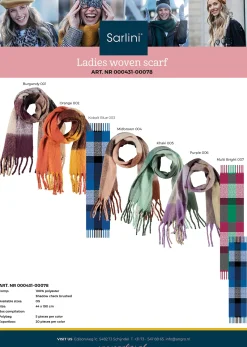 ohgreen Andere|Dames sjaal geruit khaki