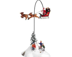 ohgreen Lemax Kerstdorpen|De kerstman komt naar de stad, met 4,5v adapter