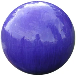 ohgreen Beelden|Decoratieve bol geglazuurd blauw