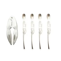 ohgreen Servies|5-delige set van kreeftenvorkjes en kreeftentang