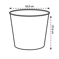 ohgreen Ecocheques|Potten En Vazen|Diamond hoog easy insert 32cm