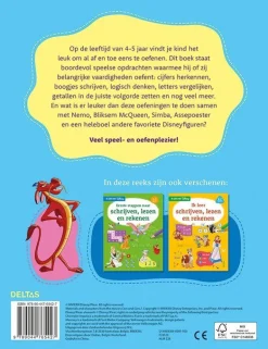 ohgreen Boeken|Disney - allereerste stappen naar schrijven, lezen en tellen 4-5 jaar
