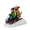 ohgreen Lemax Kerstdorpen|Doggone downhill sledding