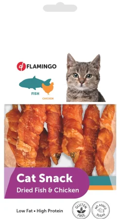 ohgreen Werelddierendag|Kat Voeding|Dried fish with chicken cat 50gr