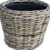 ohgreen Manden|Drypot rotan grijs rond